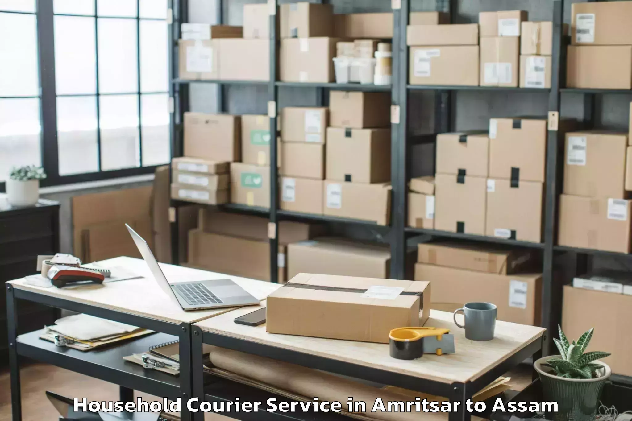 Hassle-Free Amritsar to Dhupdhara Household Courier